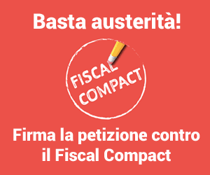Il logo della campagna Stop Fiscal Compact